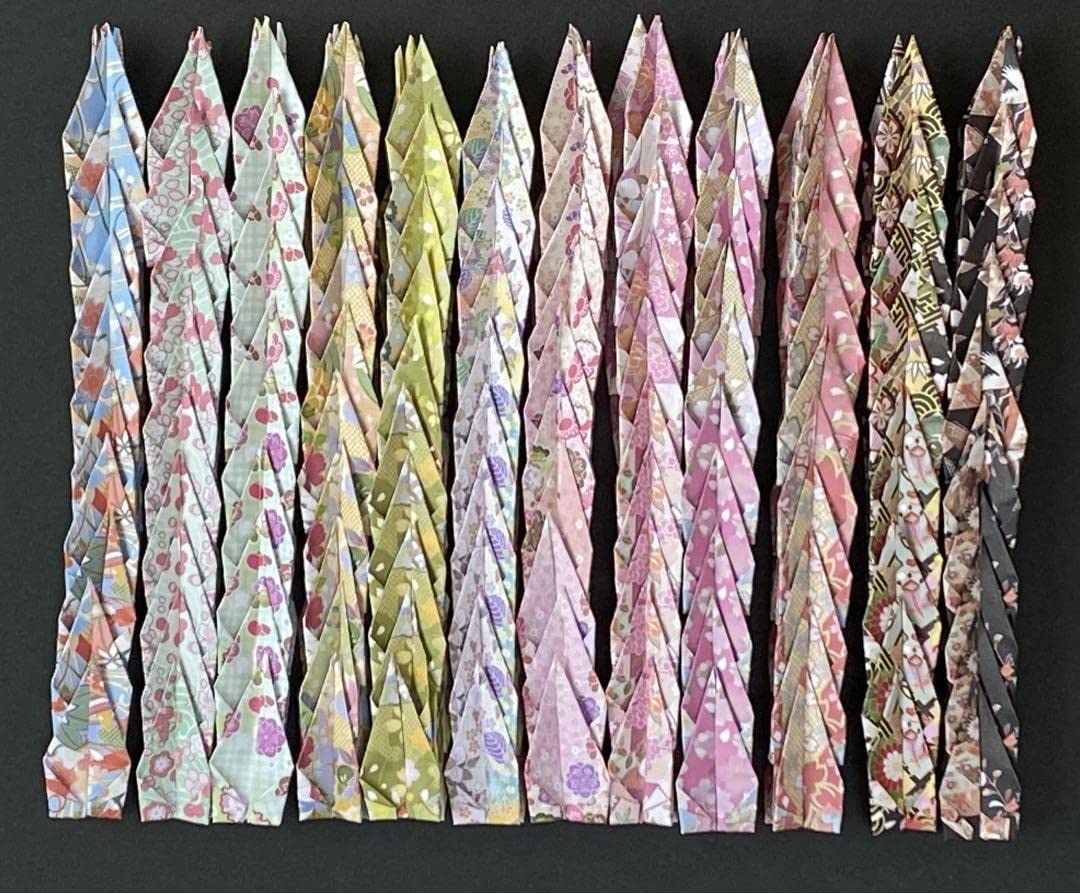 ☆Getwing.画面☆和柄折り鶴②【120羽】千羽鶴 ハンドメイド ☆Getwing.様専用画面☆和柄折り鶴②【120羽】千羽鶴 ハンドメイド
