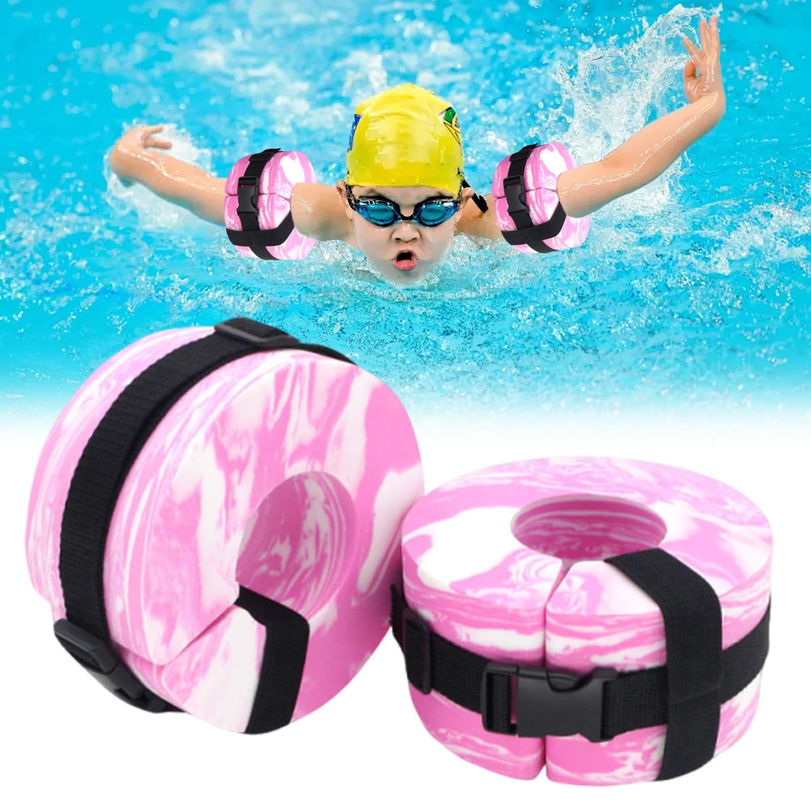 Anello Galleggiante per Acquagym - Attrezzo Fitness Nuoto Regolabile | Regolabili Portatili per Caviglie Braccia e Vita Adatti Ad Atleti Appassionati Adulti