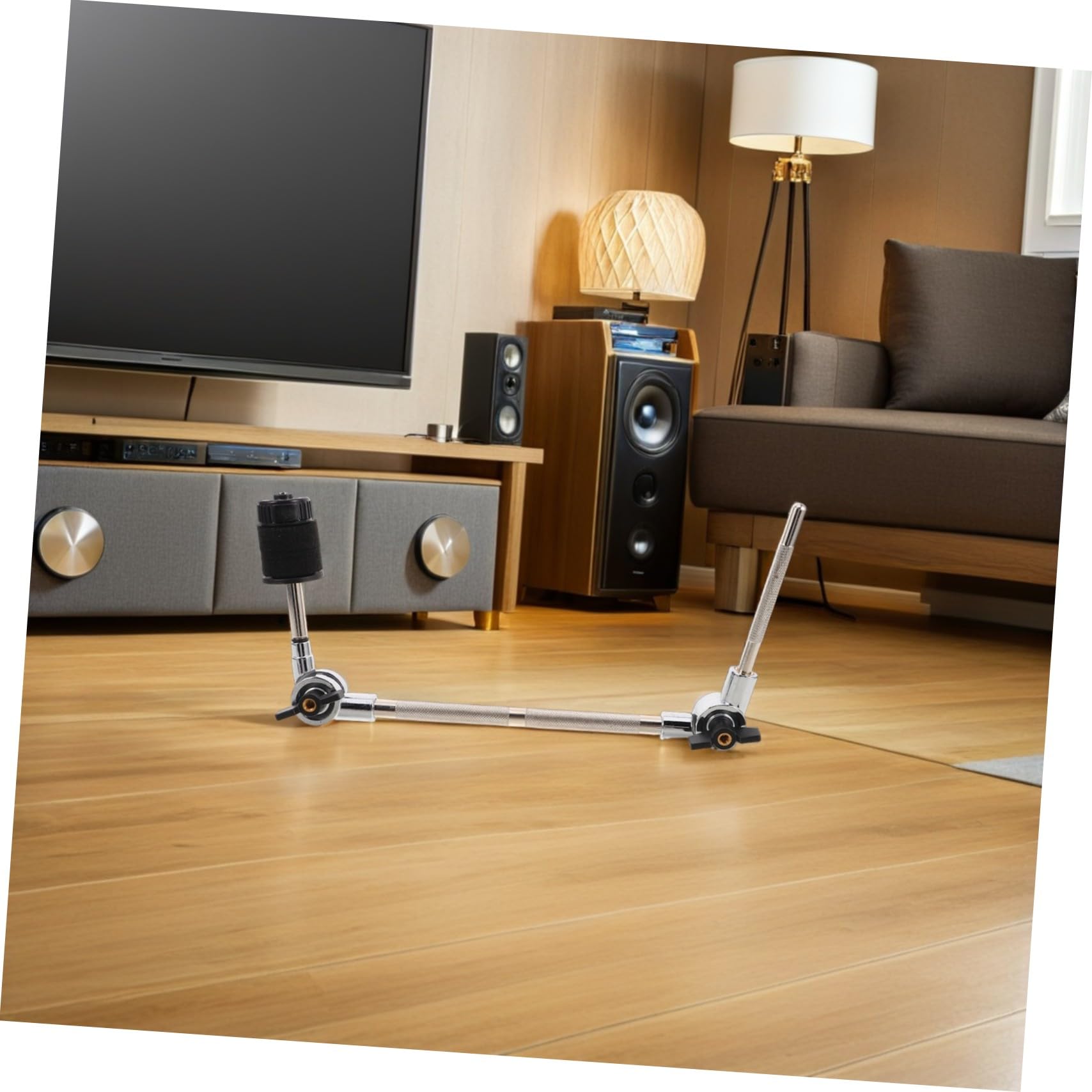 Extensión para Hardware de Batería Soporte de Brazo para Platillo Multiángulo Montaje Rack para Percusión Accesorio Compacto y Resistente para Splash Cymbal y Cowbell Compatible
