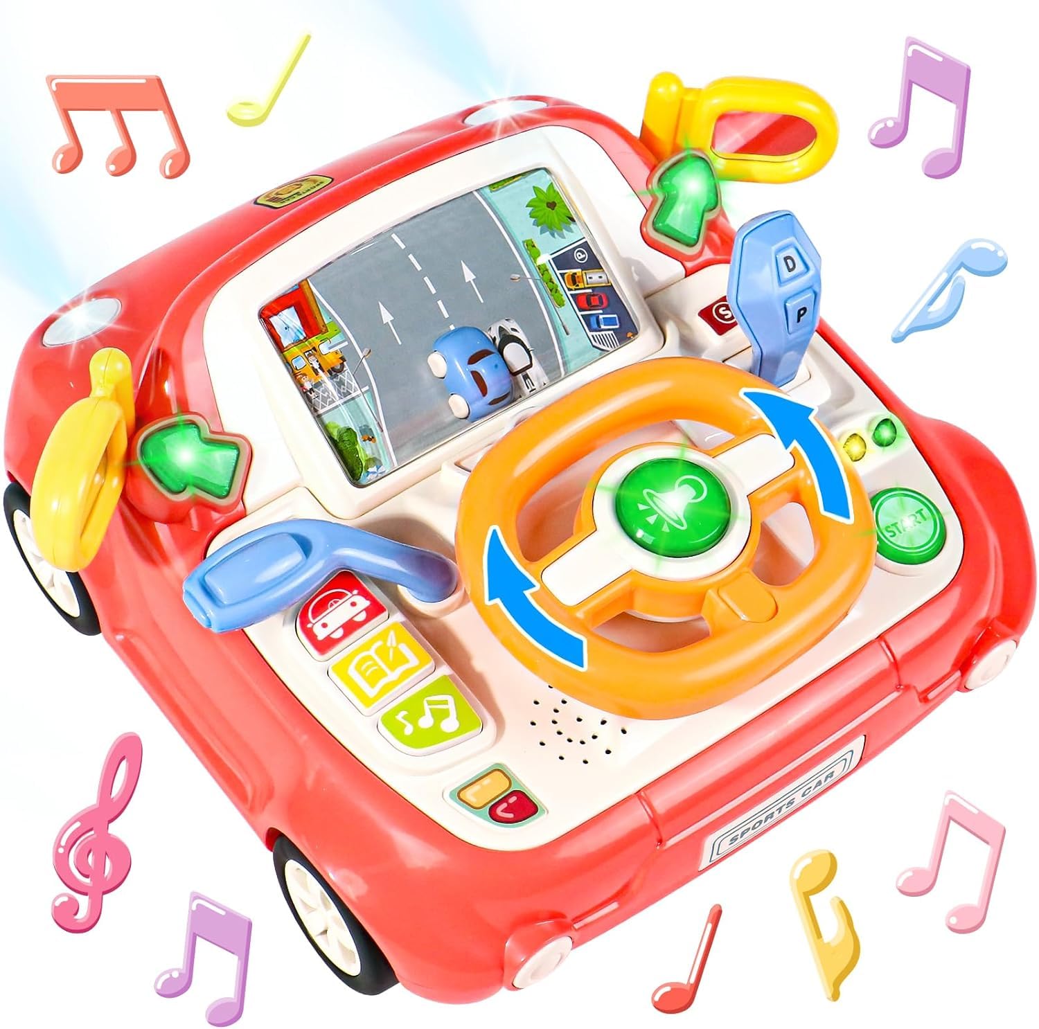 See full amazon price history chart for BLiSS HUES Light & Musical Steering Wheel Toy for Toddlers 1-3 Years -Simulation Driving Car Toy- Fine Motor Skills Toy- Early Education Birthday Gifts for Kids (Pink) BLiSS HUES Light & Musical Steering Wheel Toy for Toddlers 1-3 Years -Simulation Driving Car Toy- Fine Motor Skills Toy- Early Education Birthday Gifts for Kids (Pink) (B0D8JBKT6J) Amazon Price History, Amazon Price Tracker