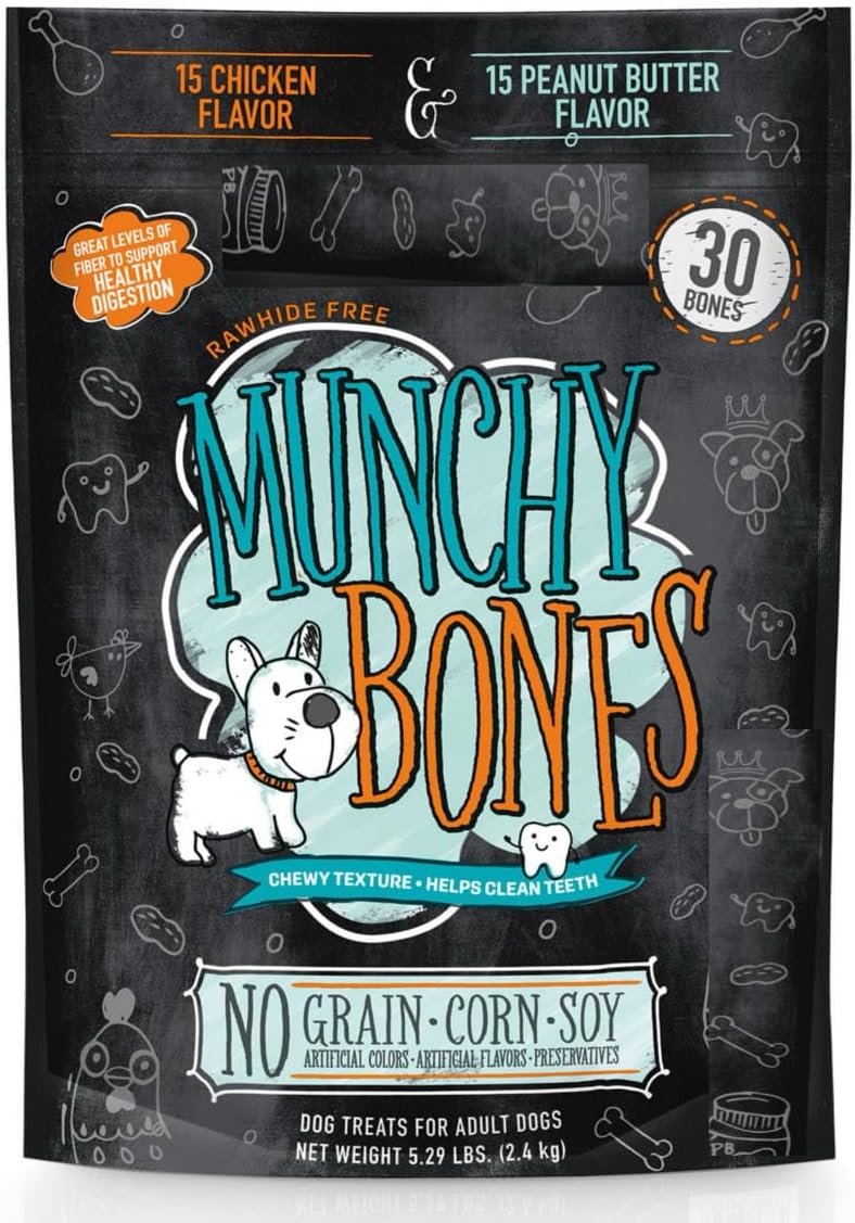 Member Marks Munchy Bones Dog Treats for Adult Dogs, 30 ct. Pack-1