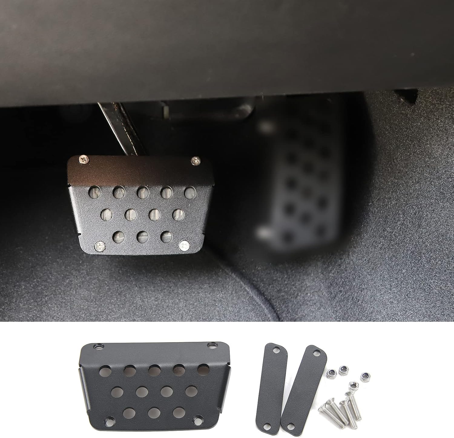 Hoolcar Anti-Slip Brake Foot Pedal Cover for 2007-2020 Jeep Wrangler JK JKU JL JLU JT, 1PC