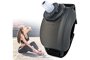 Portable, Leak-Proof 7 Oz Silicone Water Bottle with Adjustable Wrist Strap for...