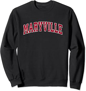 Maryville Missouri MO Vintage Sports Design Red Design Sweatshirt