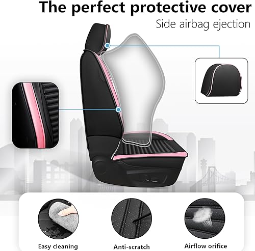 Miniatura 4 de Funda de asiento de automóvil para Chrysler 200 2011-2017, fundas de asiento de automóvil de cuero estándar, funda universal antideslizante para