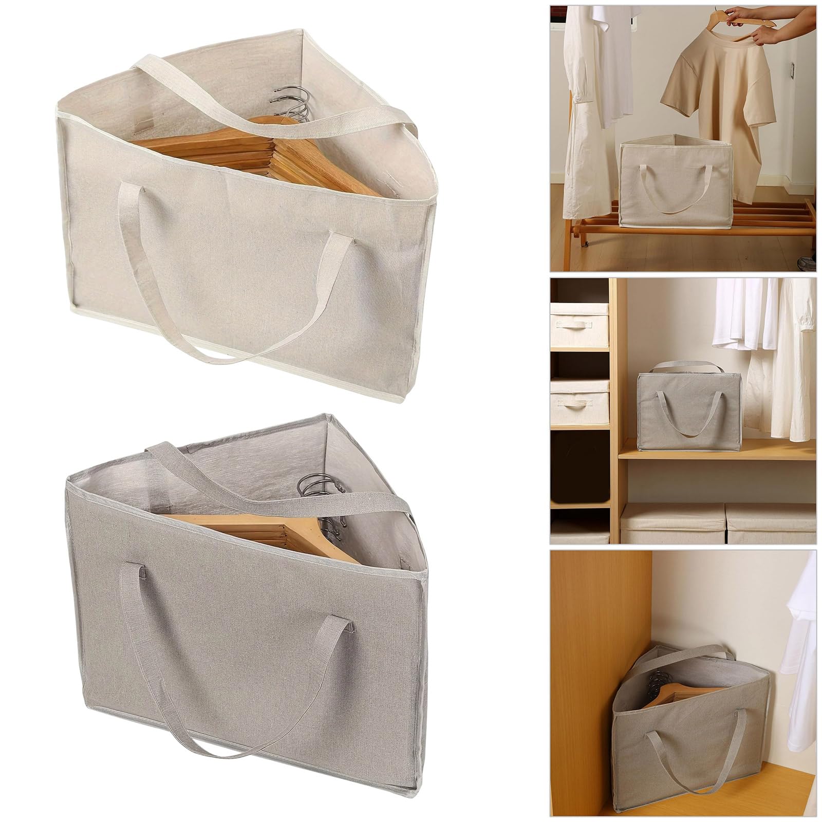 Bolsa de almacenamiento de ropa colgante que ahorra espacio, nizer de poliéster duradero para espacios pequeños, solución de almacenamiento de armario, accesorio versátil para perchero, organizador de