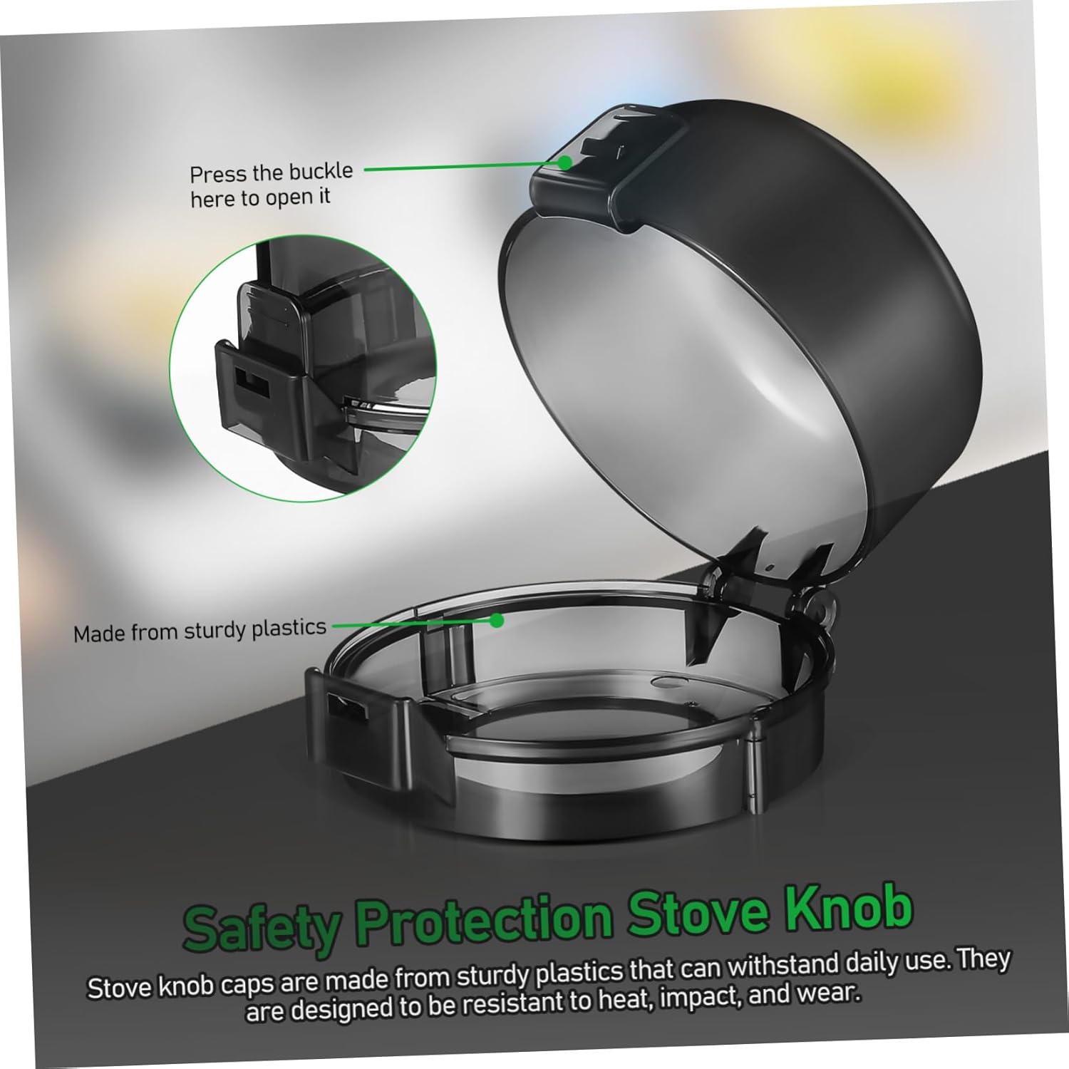 5pcs Stove Safety Knob Covers Gas Stove Top Covers Childproofing Easy Install Kitchen Proofing Supplies