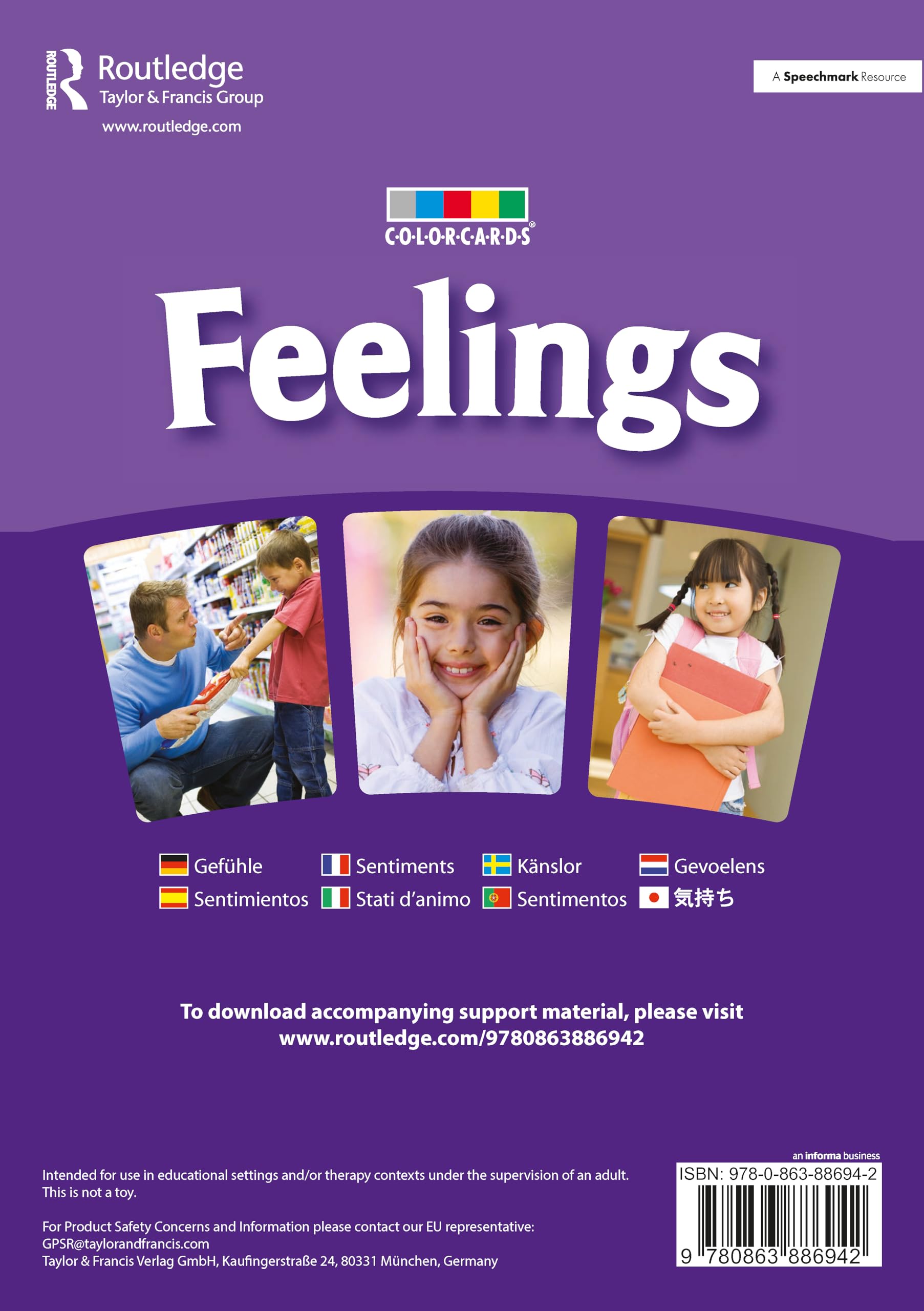 Feelings: ColorCards by  Speechmark - 9780863886942