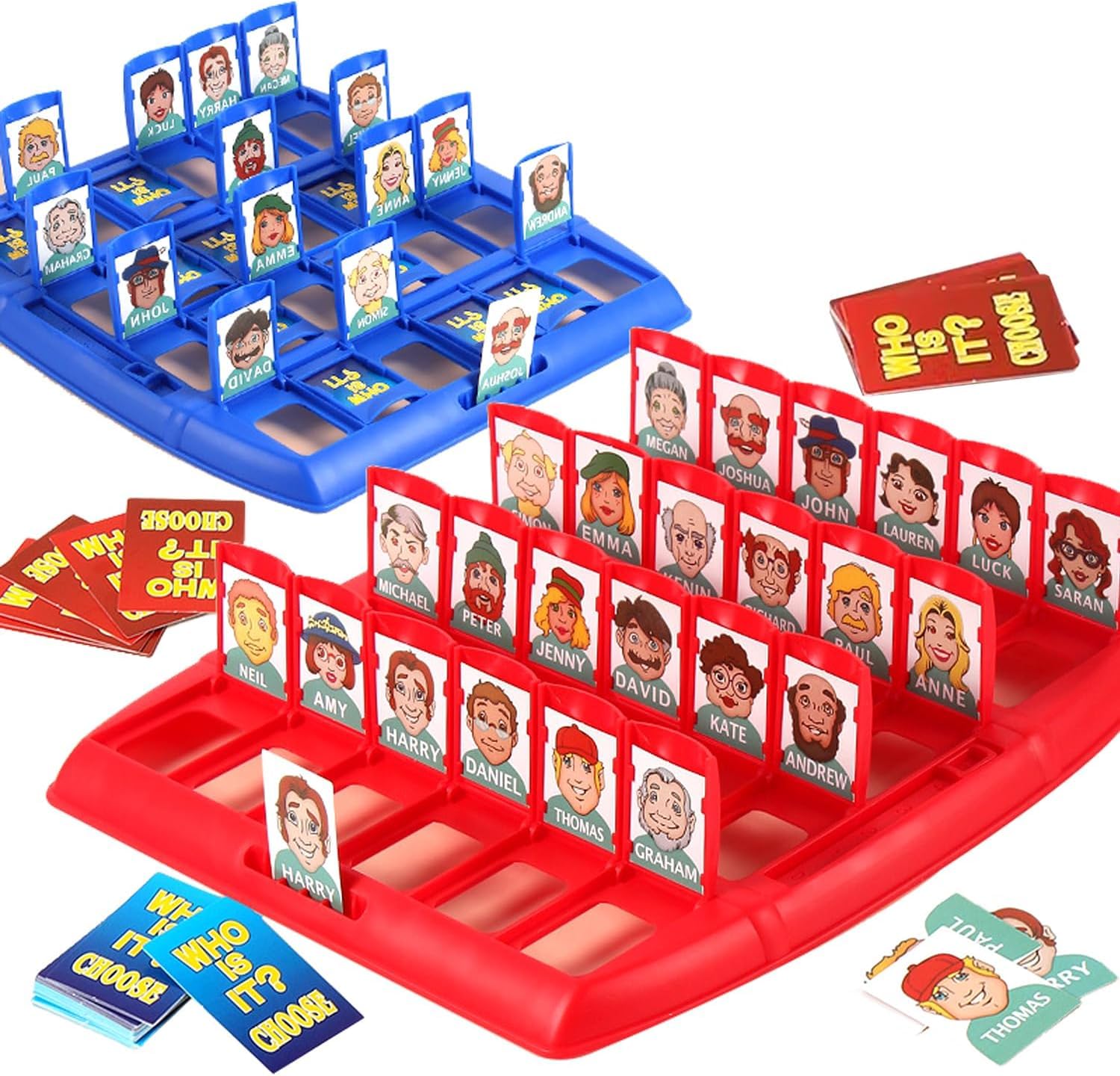 Wer Ist Es Spiel, Wer ist es Lustiges Ratespiel Brettspiel, Knobelspiele für Erwachsene, Kinder, für Family Eltern Kinder Party