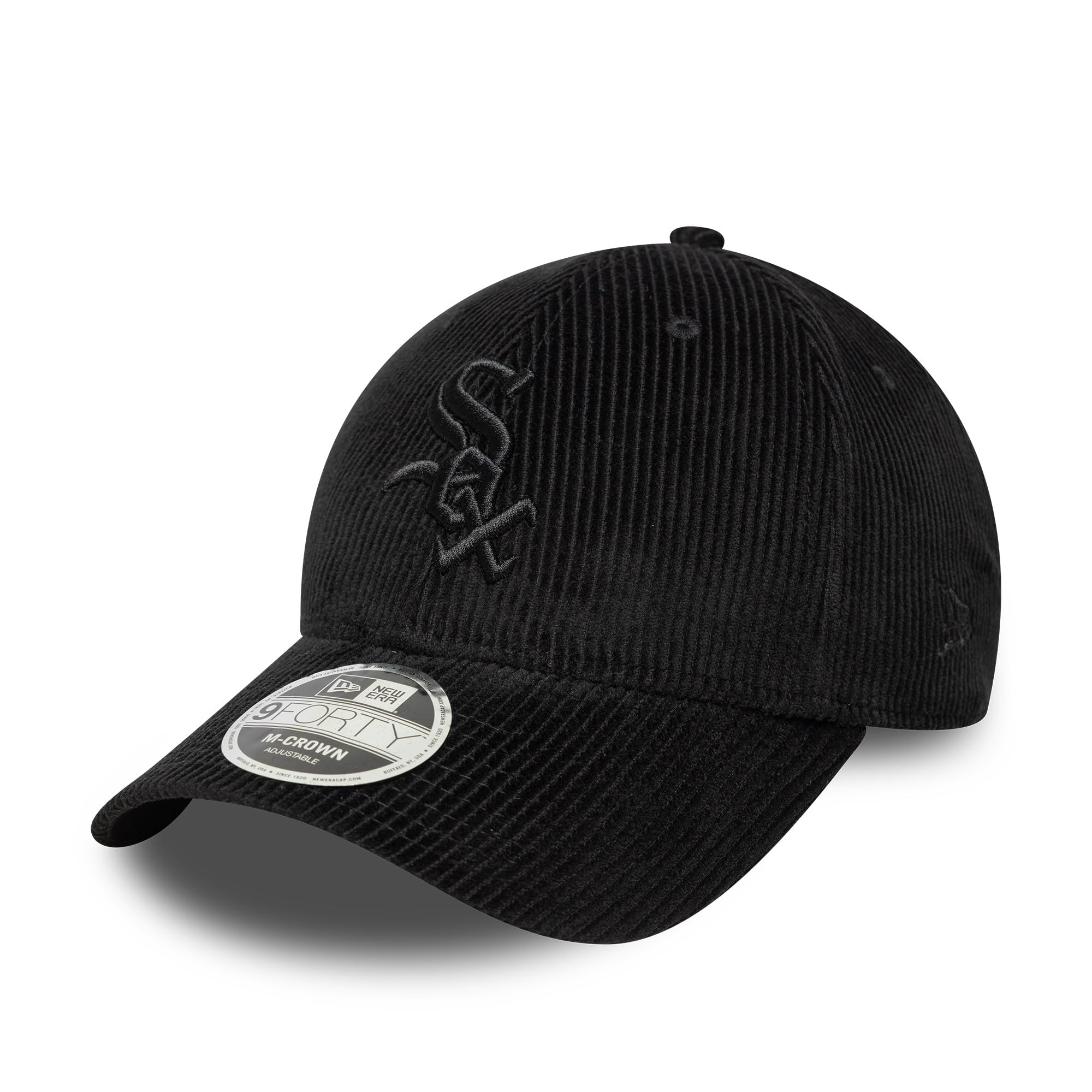 New Era Unisex Black Adult's 9Forty Cord Mlb Chicago White Sox Baseball Cap Hat