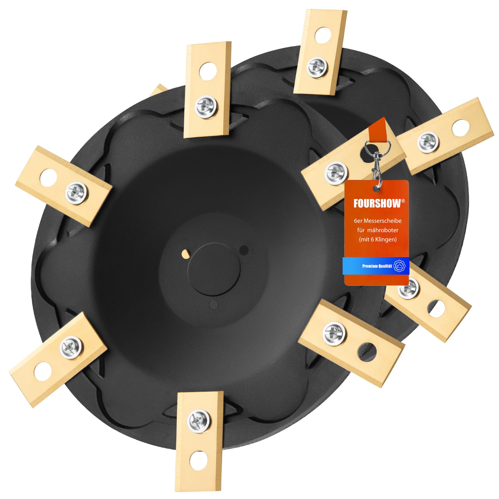 [AUFRÜSTUNG] Messerteller + 6 Stück Ersatzmesser Kompatibel mit ECOVACS Goat O500, O800, O1200, G1-800, G1-2000, G1, A1600, A2500 und A3000,