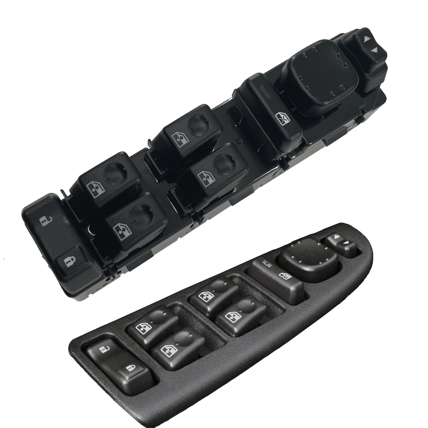 Crew Cab 8 Buttons Power Windows Switch Without Power Folding 15883323 for 2004-2006 Chevrolet Silverado 1500 for 2003-2006 GMC Sierra Replace# 10398568 15202853 15112974 901-075