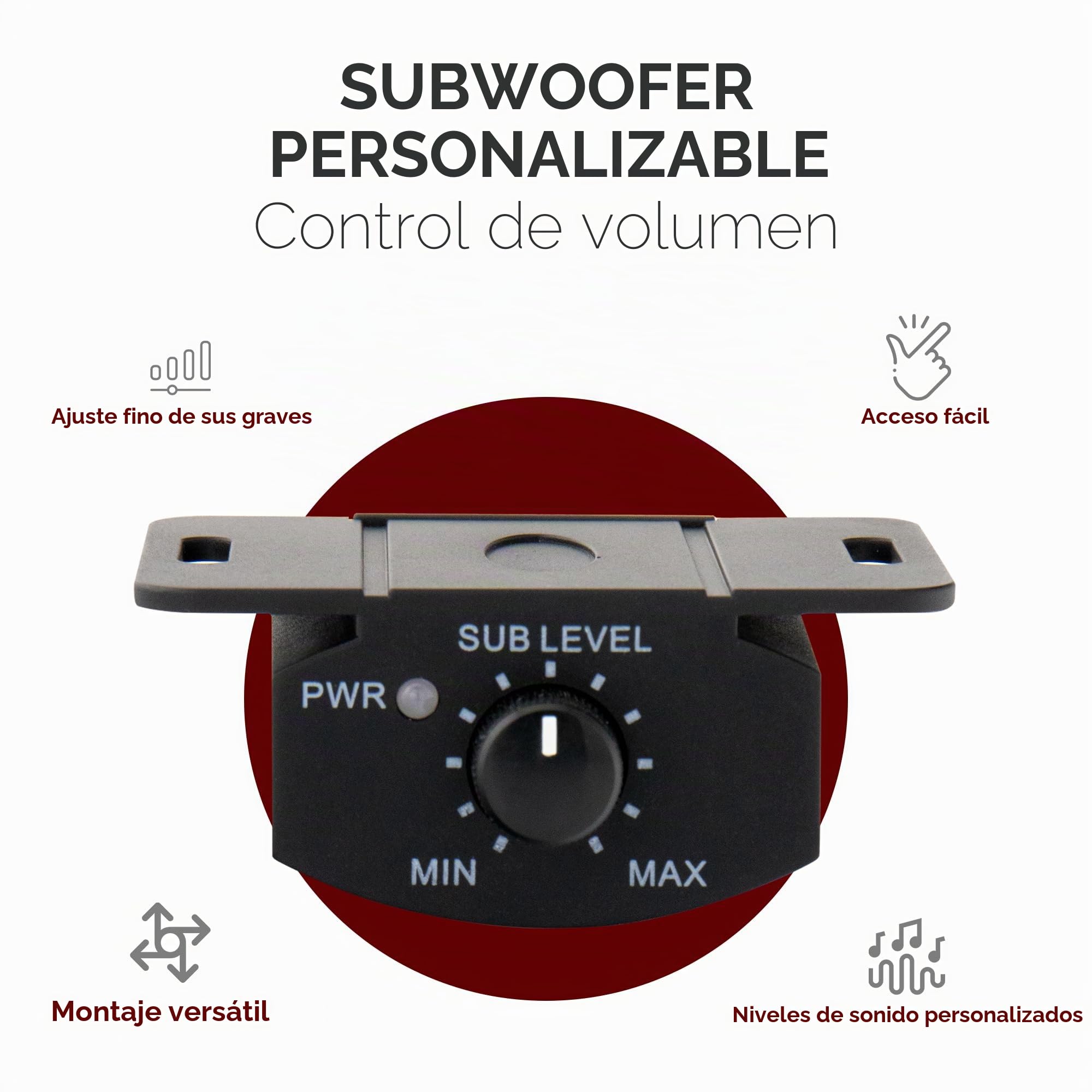 Caliber BC120US Auto-Subwoofer Aktiv 500 W Inhalt: 1 St, (BC120US) Marca Caliber