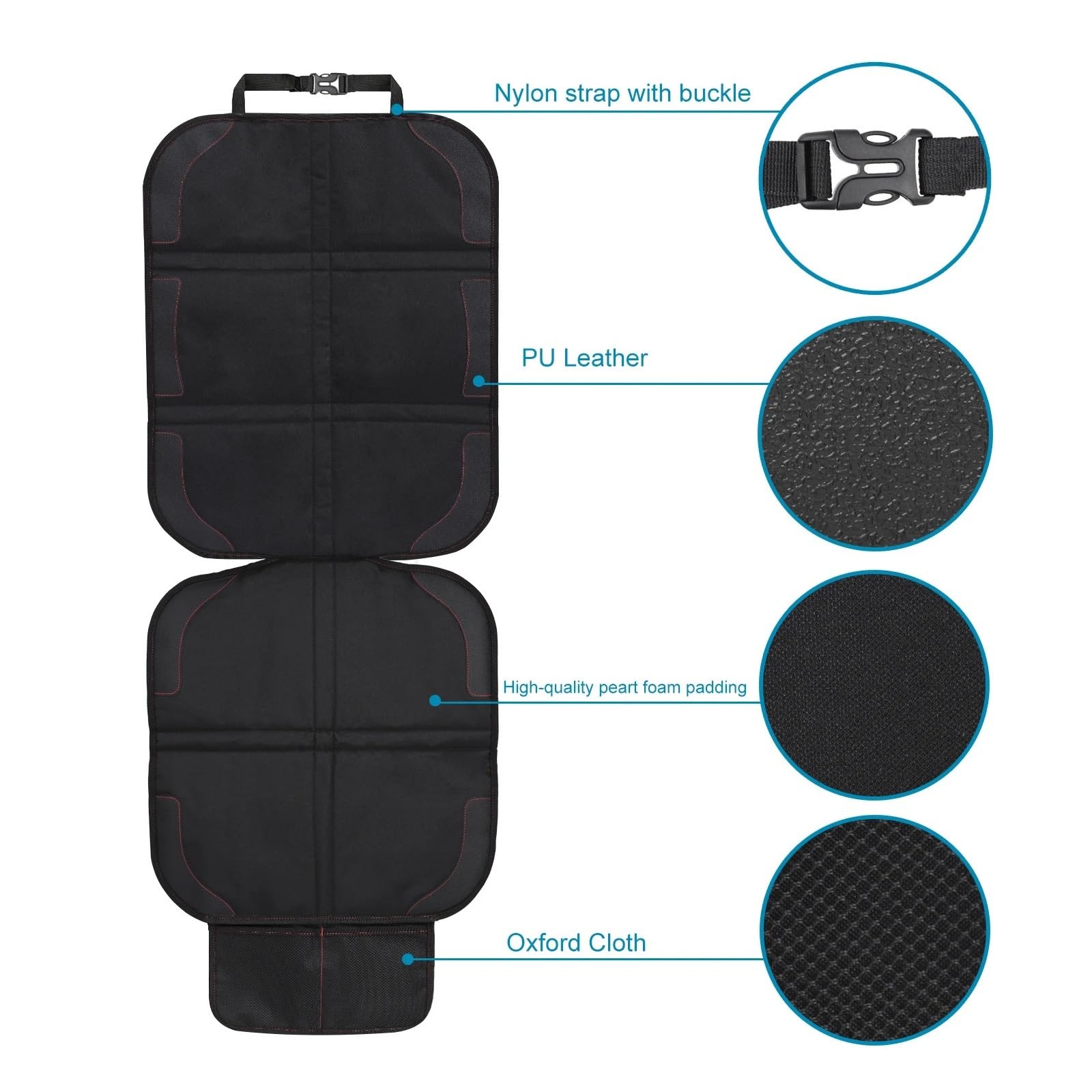 Autositzschutz, 2-teiliges Set mit dickster Polsterung for Autositze, Autositzschutz for Haustiere(2PCS)