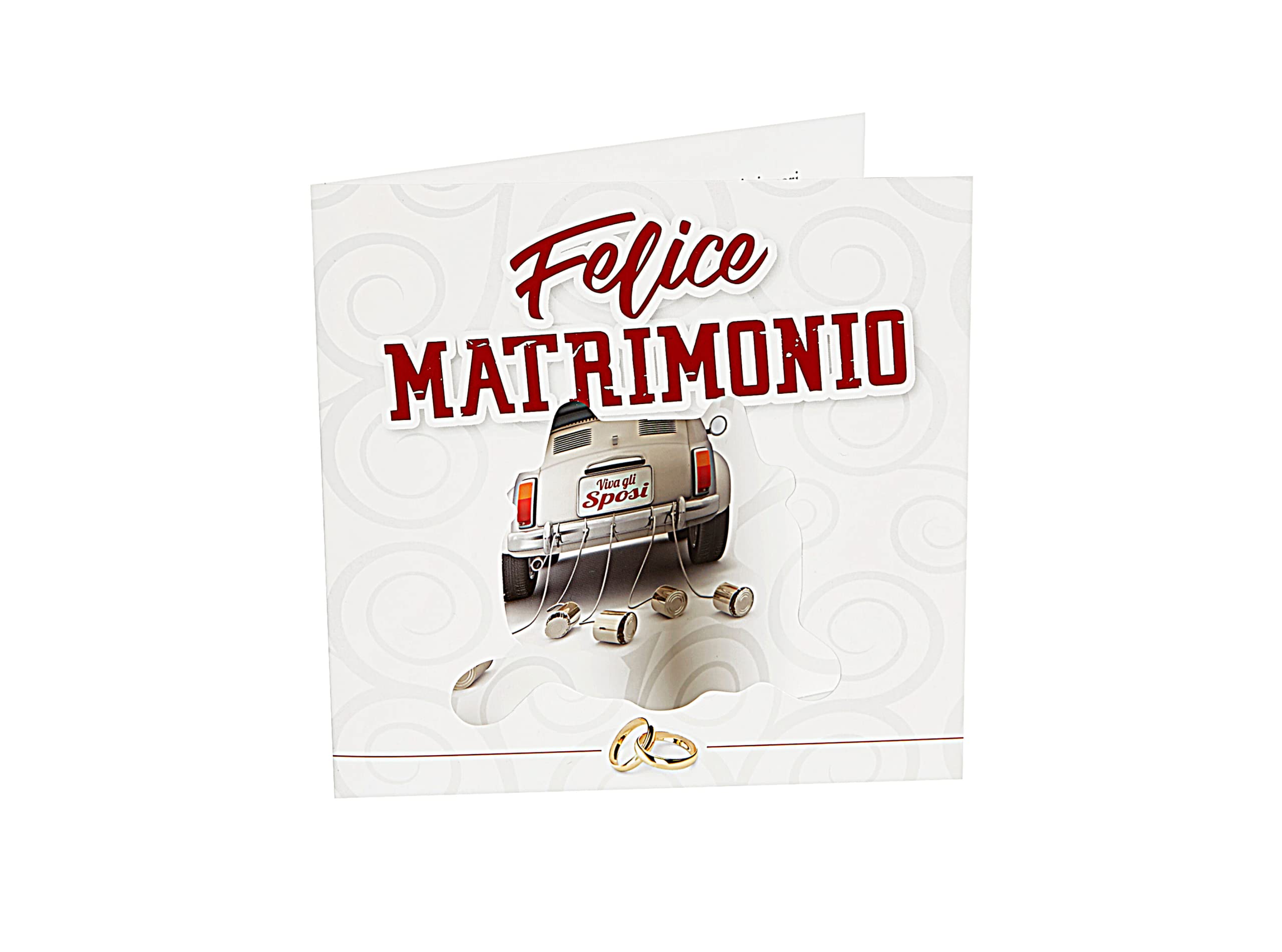 Greeting Card and Congratulations for Matimony, Creative Gift Idea with Audio of Applauses, Clackson and Sound of Jars - Happy Wedding!