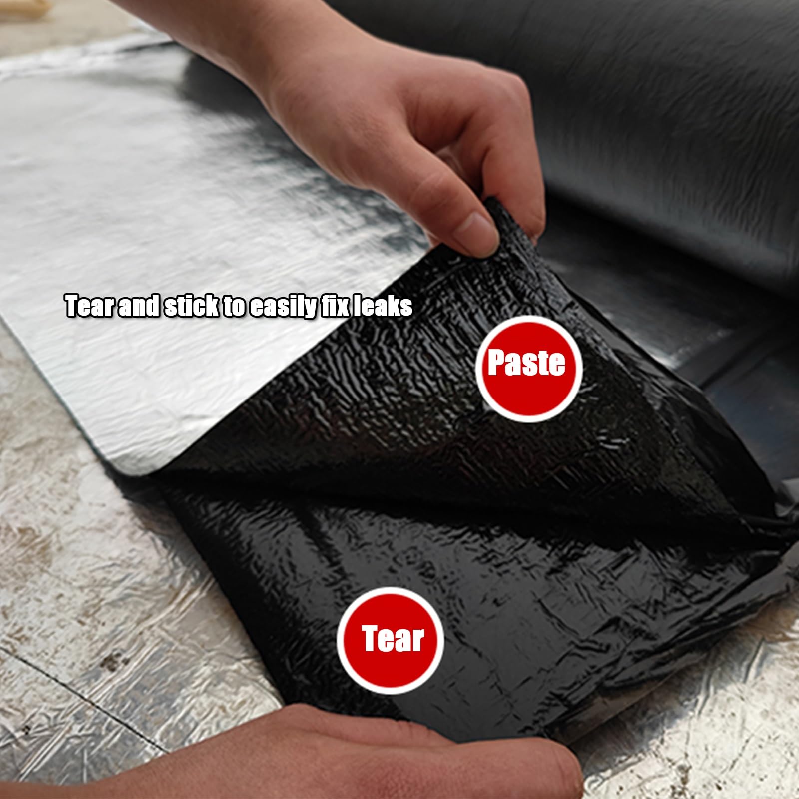 Relleno autoadhesivo de grietas de asfalto, cinta de aluminio para reparación de techos y caravanas, UV y resistente a la intemperie