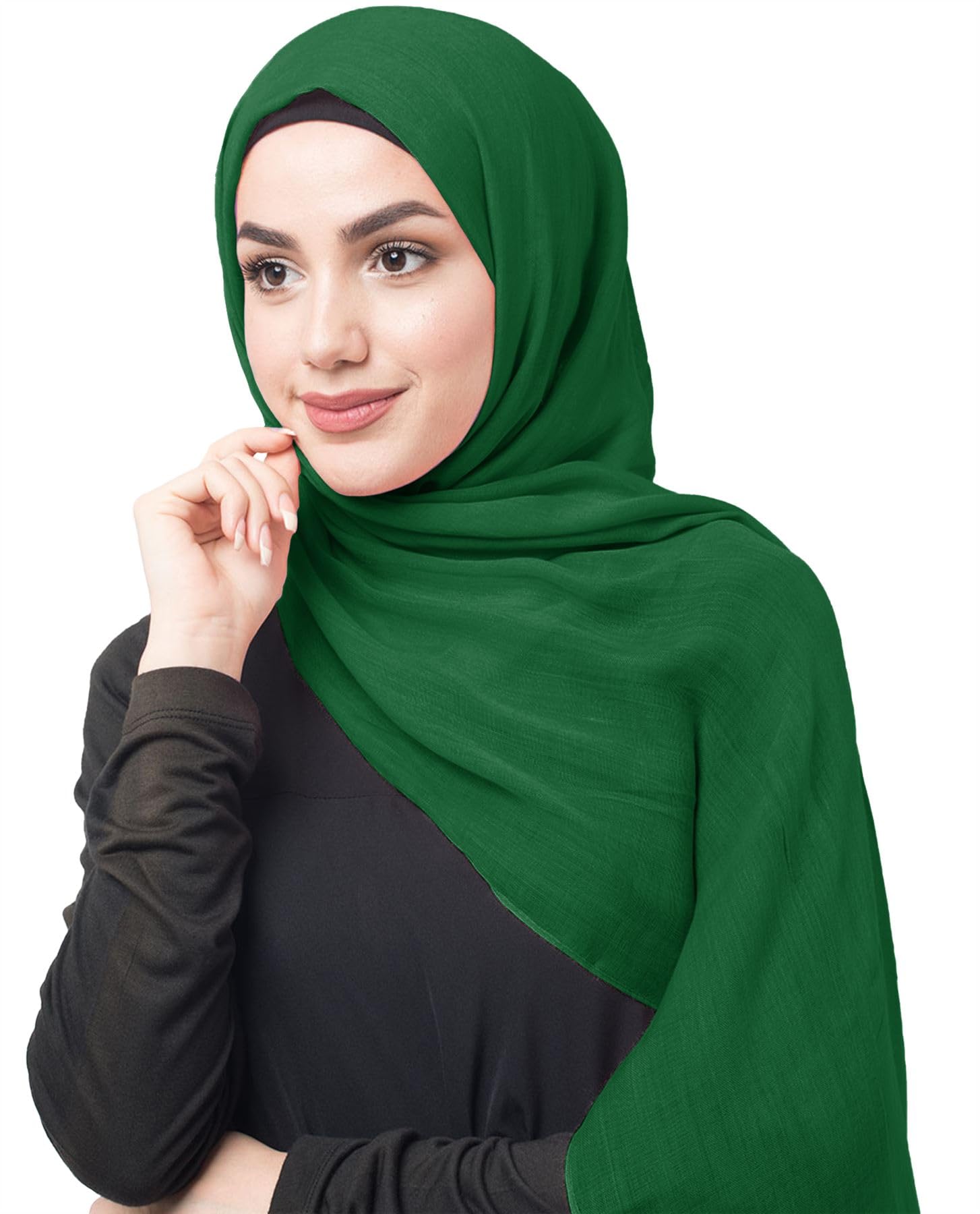 Hamishkane® Lightweight Scarves for Women UK, Versatile Cotton Blend Head Scarf, Stylish Muslim Prayer Ladies Scarf, Perfect Hijab Shawl Hair Wrap for Daily & Special Occasions Scarves for Women