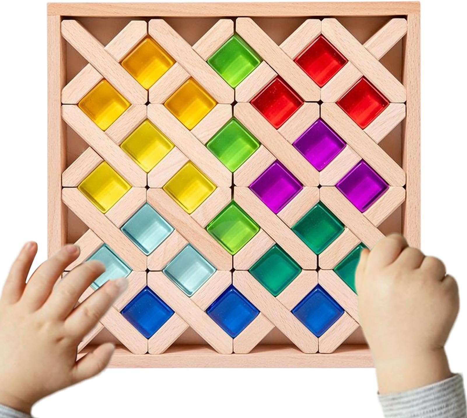 Building Set, Childrens Development Toy, Portable Block Stacker, Fine Motor Skill Builder, Sensory Classroom Activity, Vibrant Assorted Colors Small Kit For Birthday Party Group Activity