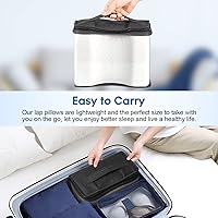 Vista 7 de Almohada de rodilla de espuma viscoelástica, almohada de pierna para dormir, para dormir de lado y mujeres embarazadas, para alineación espinal