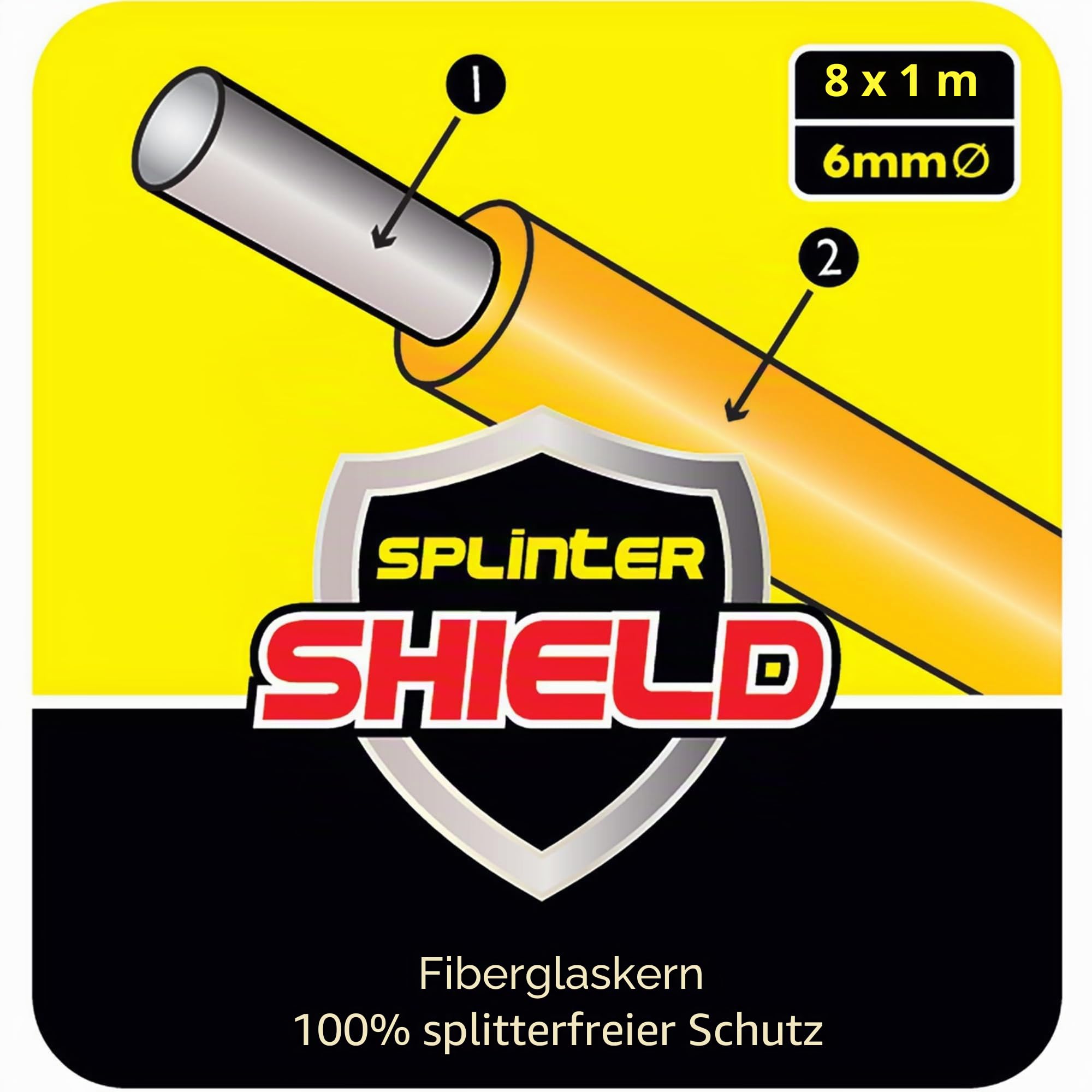 C.K MightyRods Pro 12m Kabelstangen Super Set, 4 Flexibilitäten Einziehstangen, 100% Splitterfrei Glasfaser Harz Elektrische Kabelziehhilfe, Elektroinstallation, Kabeleinziehhilfe Elektriker, CK T5422