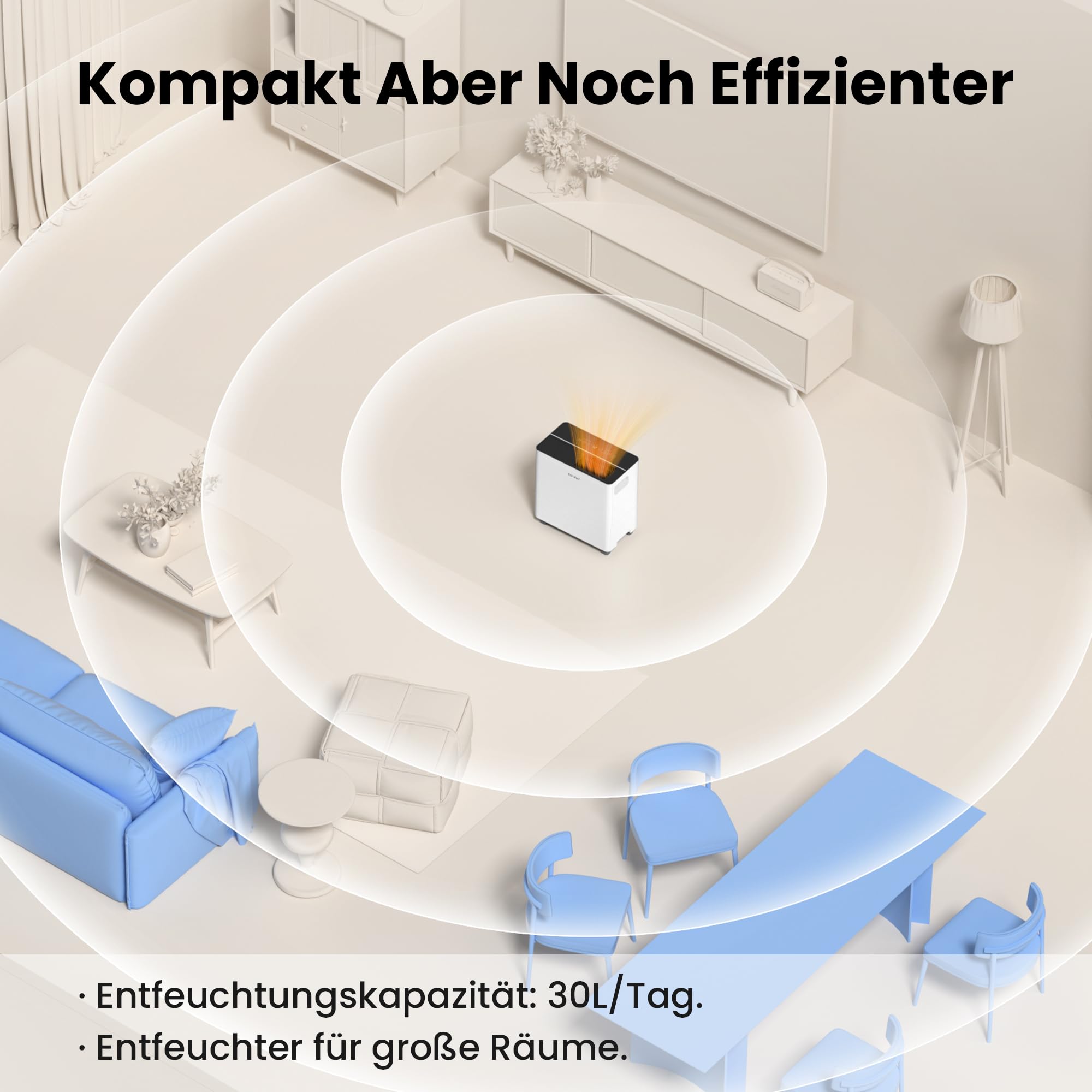 Comfee CDDAE-30DEN7-QA3 Luftentfeuchter/Tag für bis zu 73㎡ 30L – Bild 5