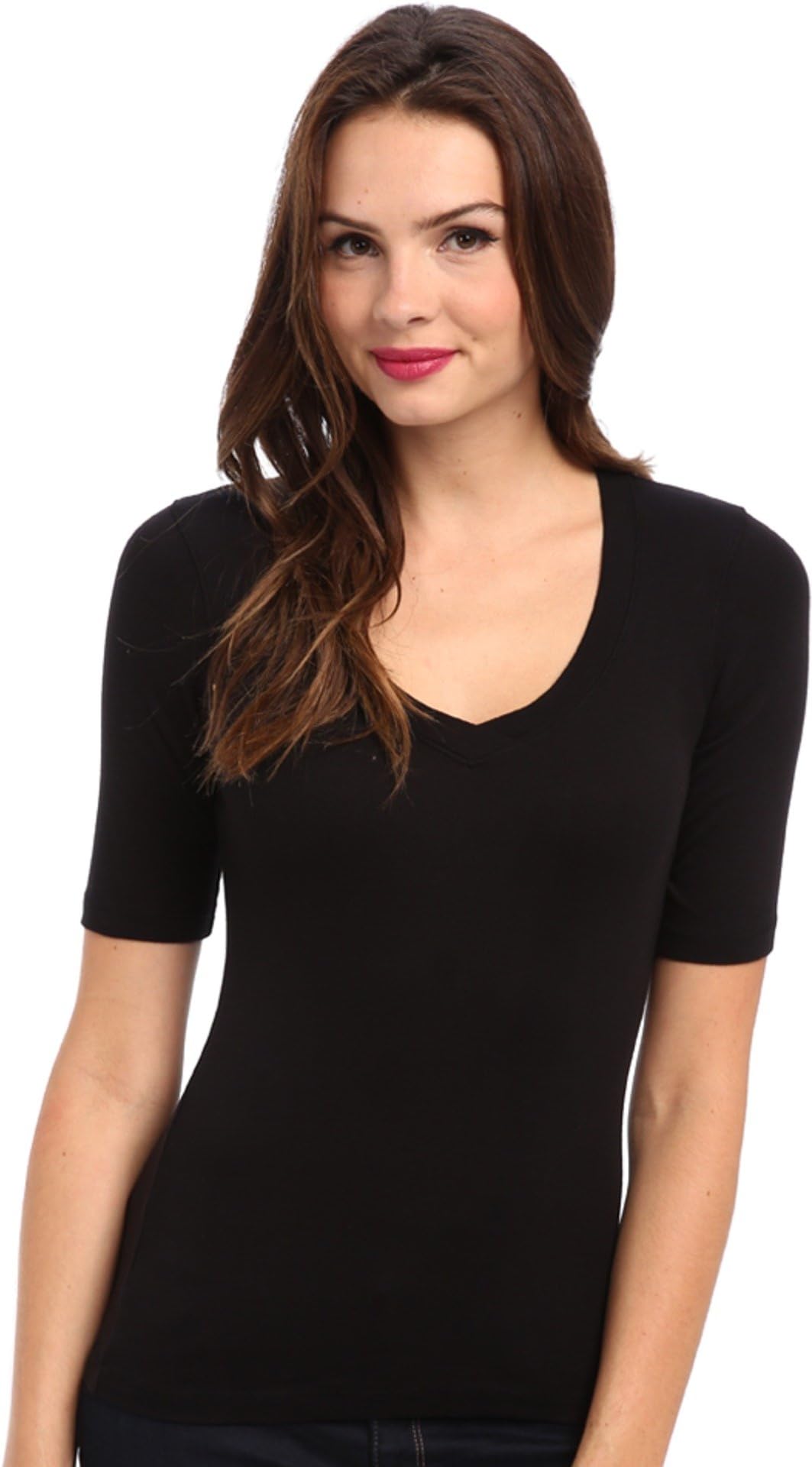 Splendid Women's 1X1 Elbow Sleeve Tee