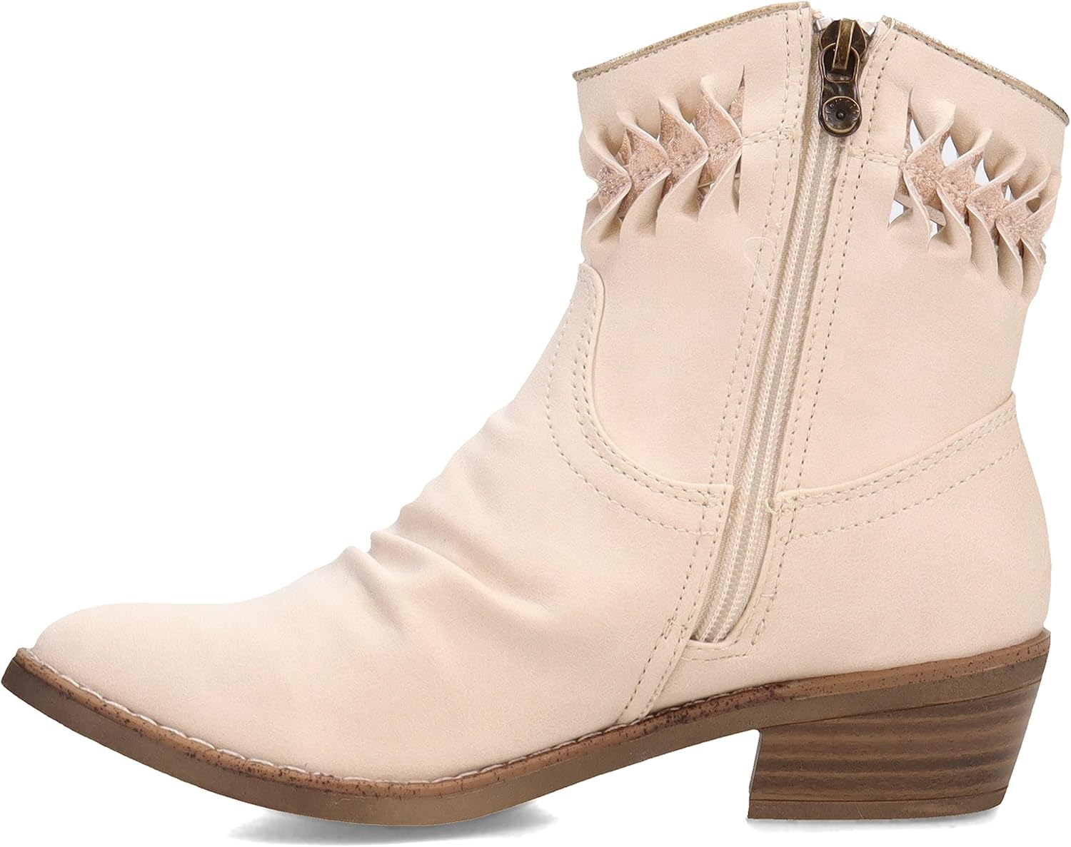 Blowfish Malibu Women's Sygns Ankle Boot, Cloud Prospector/Rosegold Metallic, 7