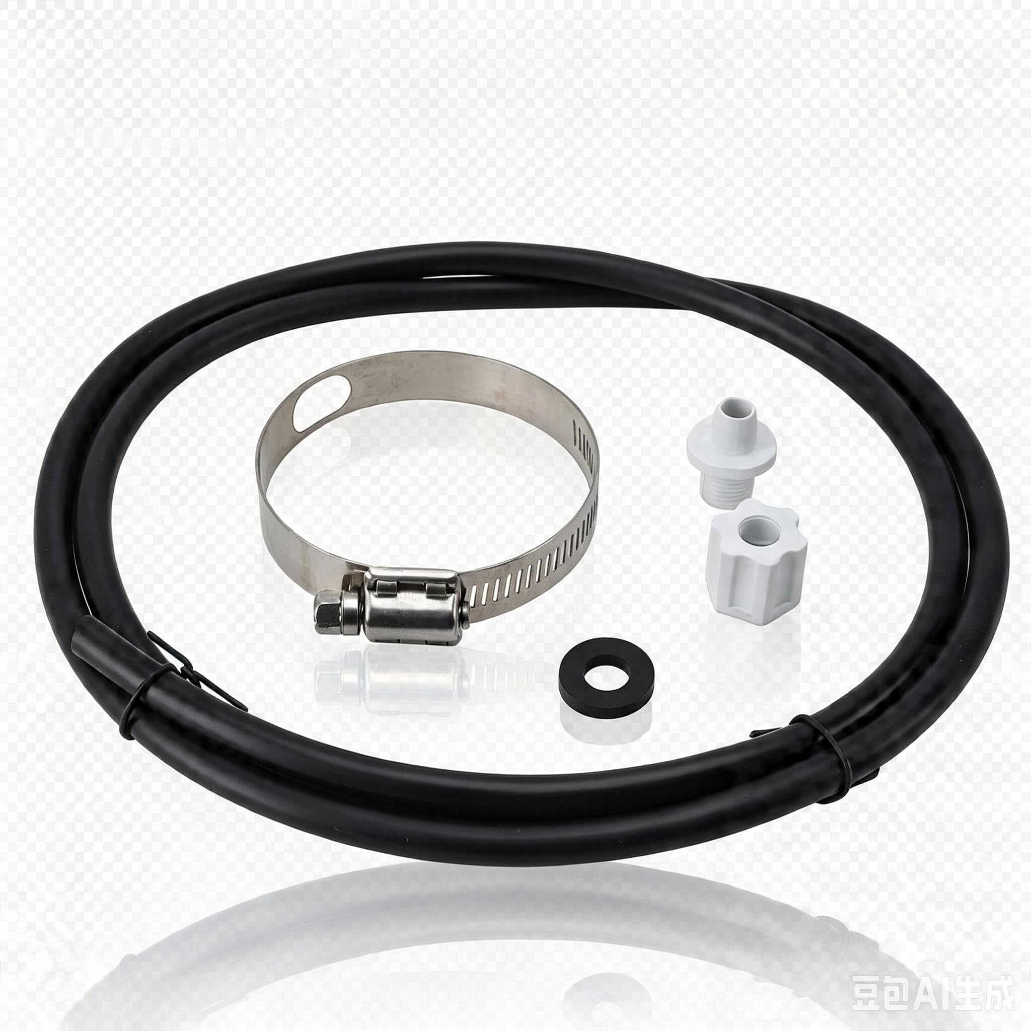 Jwthee Chlorinator Parts Tubing, Offline Chlorinator Hose, Chlorinators Feeder Connection Pack Parts Chlorinators Tubing Saddle Clamp