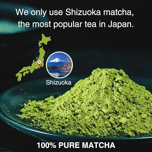 Miniatura 7 de Polvo de matcha japonés puro de alto grado  1.76 oz  Menos amargor matcha polvo de té verde, de Shizuoka, Japón Kanematsu Seicha Brand DAICHAEN