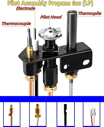 Miniatura 3 de 108084-03 69L18 Conjunto piloto de gas propano para Lennox Elite, IHP, Merit, Superior, Astria Chimeneas e Insertos, Piezas de Repuesto Piloto