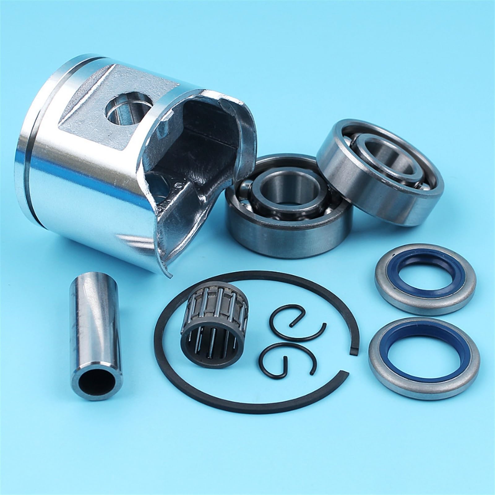 Zestaw uszczelek olejowych łożysk kulkowych wału korbowego 48 mm, do Husqvarna, 365 Special, do EPA, piły łańcuchowej 503691371 Zestaw pierścieni tłokowych