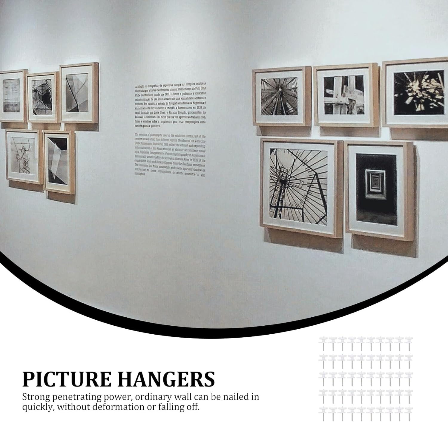 Cabilock Photo Frame Hooks Mini White Traceless Wall Hanging Nails Picture Hangers Hanger Accessories for Oil Paintings and Home Decor