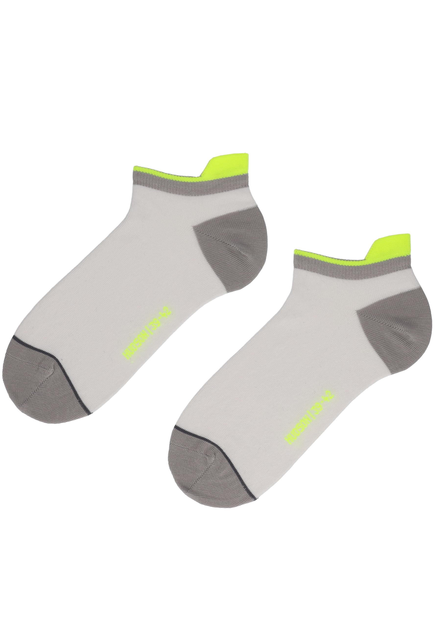 Hudson Men's Sporty Lip Fashion Sneaker Socks, White 0008, 43-46