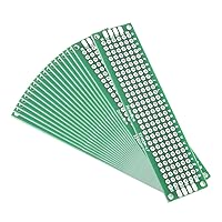 Vista 4 de uxcell 20 unids 2.0x2.8 in doble cara placa PCB Universal impreso circuito Proto Board para soldadura DIY proyectos electrónicos práctica prueba