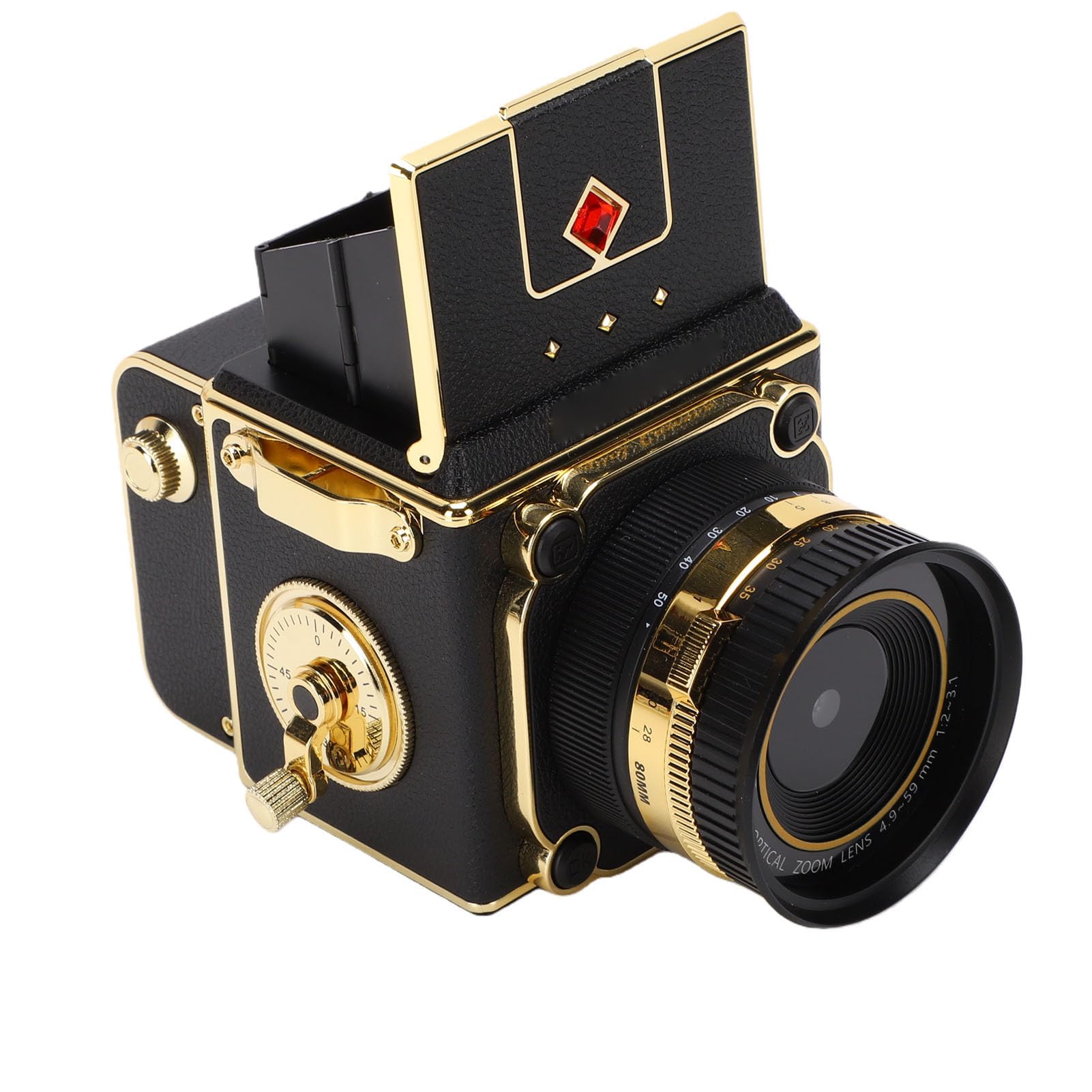 Tangxi Vintage Digital Camera, 12MP 2.7K Retro Digital Point and Shoot Camera with 2 Inch HD Screen, Autofocus, 16X Zoom, Viewfinder, Compact Photography Cameras for Beginners (Black)-image-24