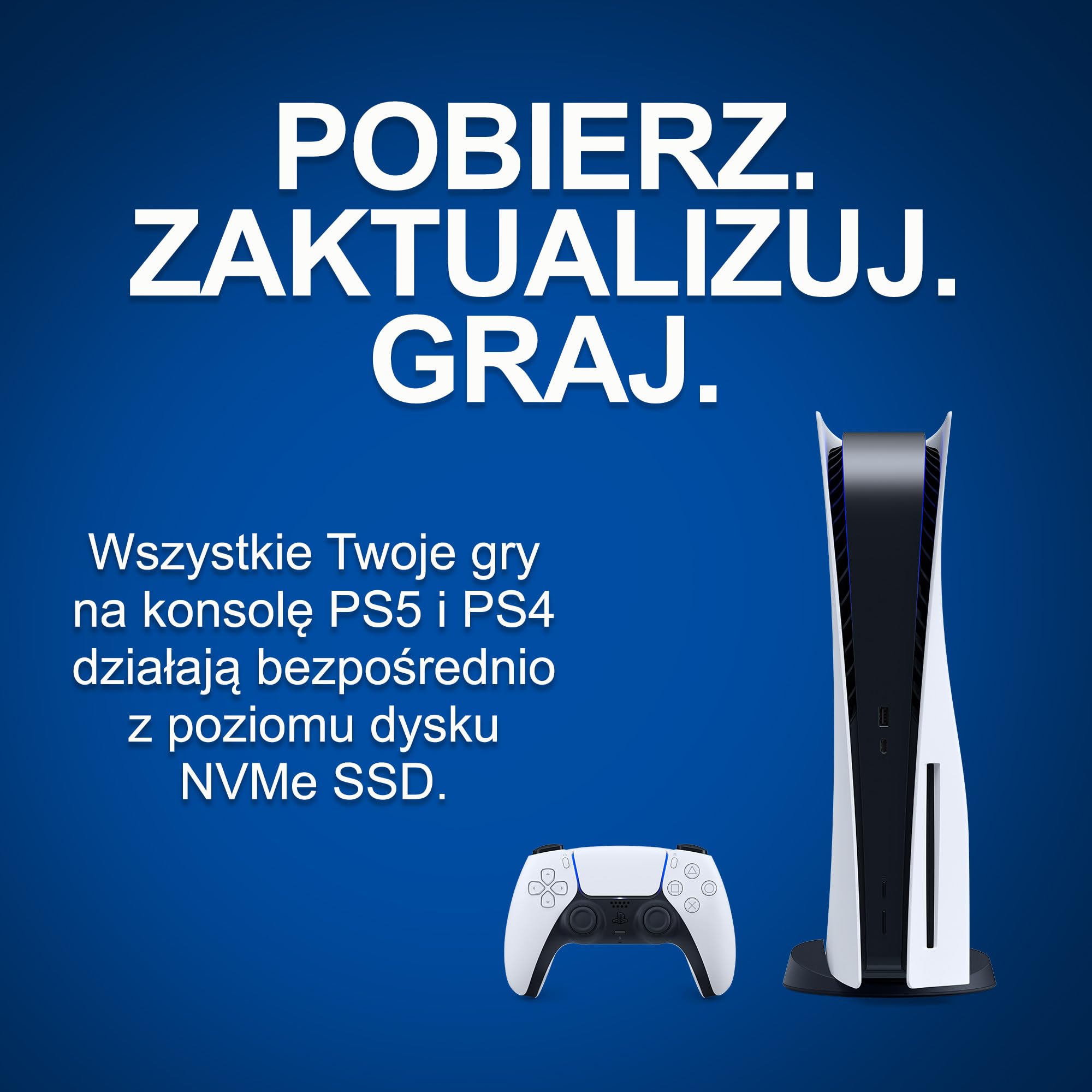 Seagate Game Drive PS5 NVMe SSD 1TB, Wewnętrzny dysk SSD , PCIe Gen4 NVMe 1.4, 7400 MB/s, Heatsink (ZP1000GP3A2001)