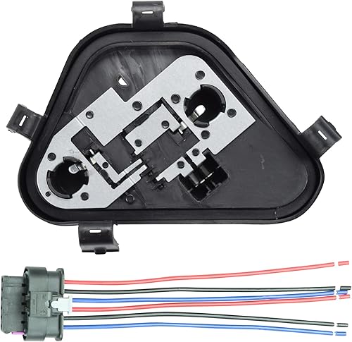 Miniatura 6 de GWNOWZZET Enchufe de bombilla trasera exterior del lado izquierdo del conductor, soporte de bombilla trasera izquierda con arnés de enchufe de