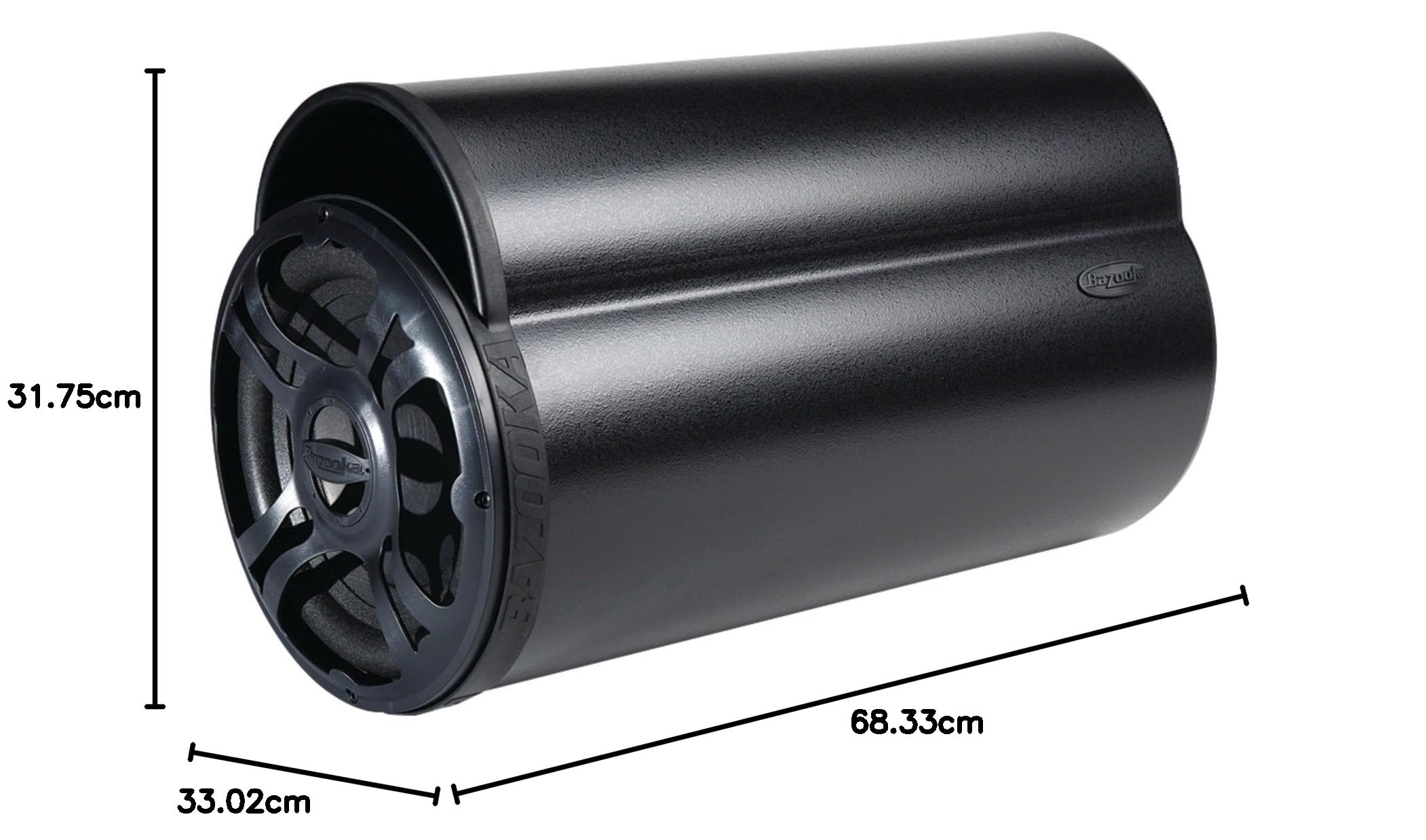 Bazooka bass tubes ウーハー Bazooka BT1024DVC BT Series 10-Inch 4 Ohm Dual Passive Tube