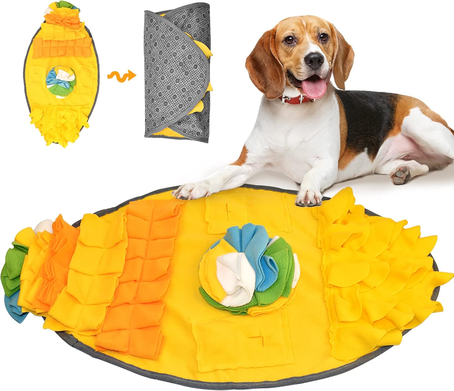 Imboxx Snuffle Mat for Dog Interactive Puzzle Toy Nosework Feeding Mat Dog Food Mat