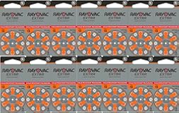 Extra Hearing Aid Batteries, Size 13 (80 Total Batteries)