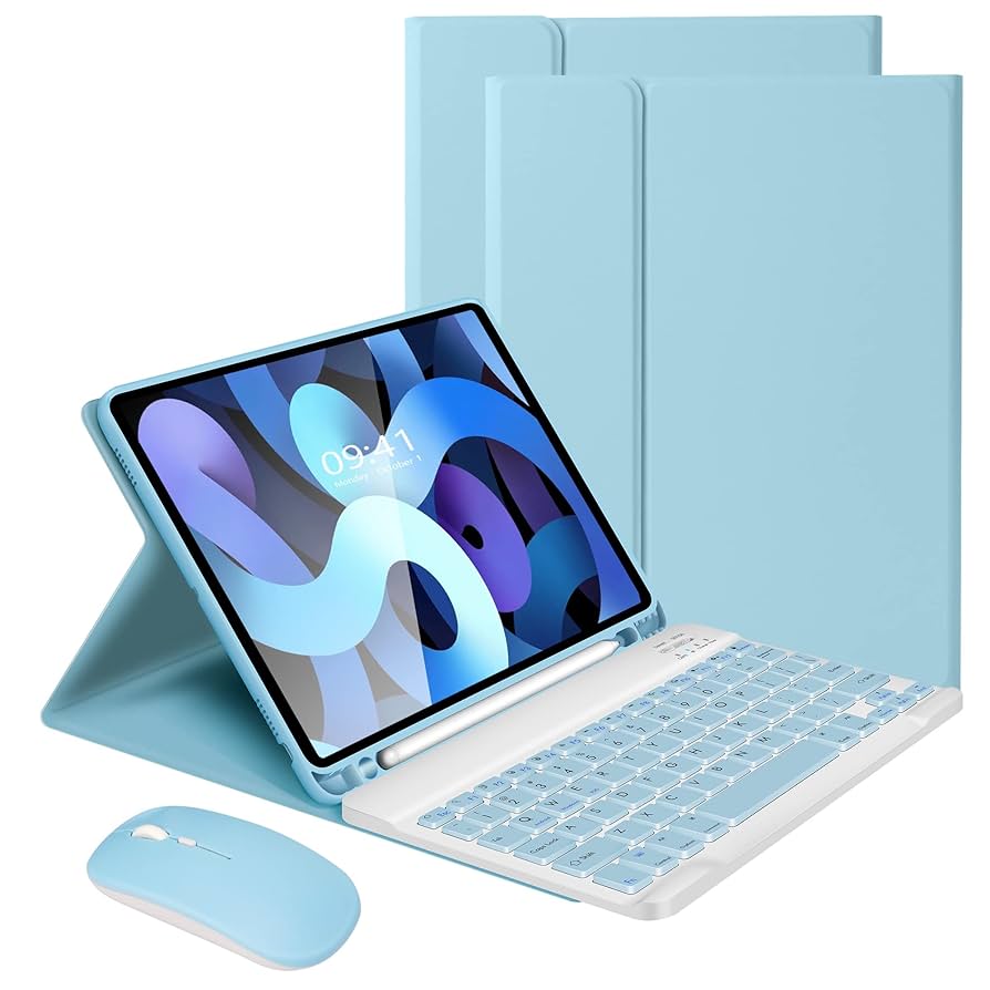【AppleCare+】iPad Air M2PencilProKeyboard ESR Teclado para iPad Air de 13 polegadas (M2, 2024), capa