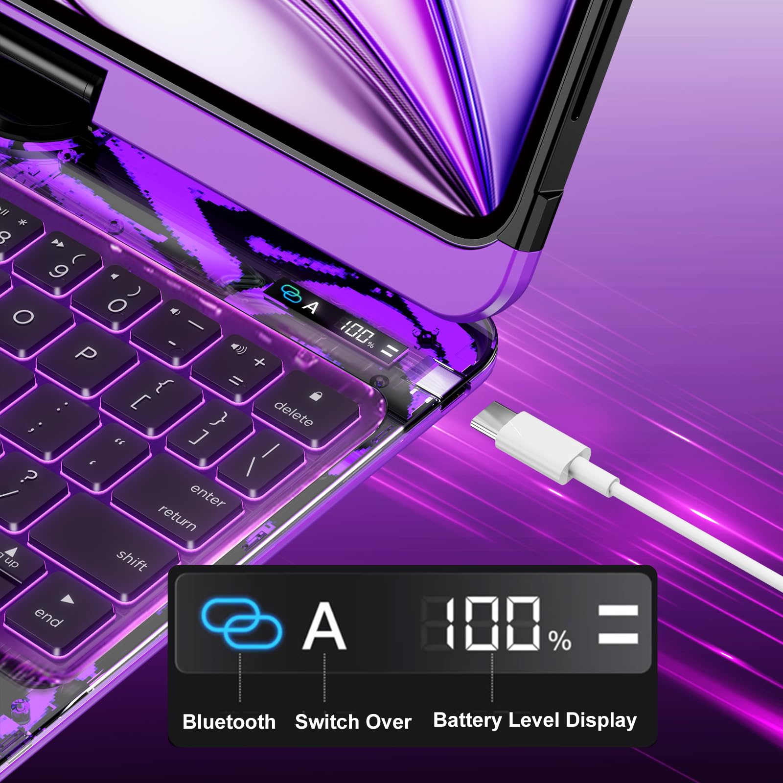 Amazon.co.jp: iPadキーボードケース、iPad 第10世代(2022年)と第11