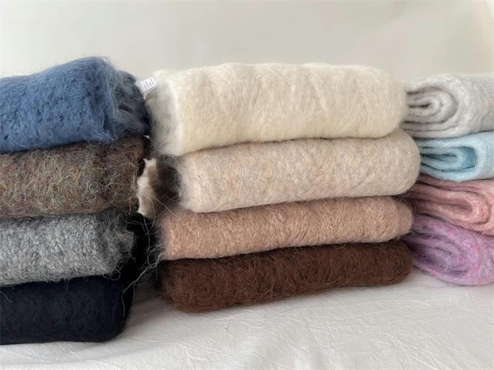 Sciarpa Donna Sciarpa da Donna Sciarpa Invernale in Misto Lana per Studenti di Alta Calda Lavorata A Maglia Regalo di Natale 164 * 24 Cm-Grigio Poco Profondo