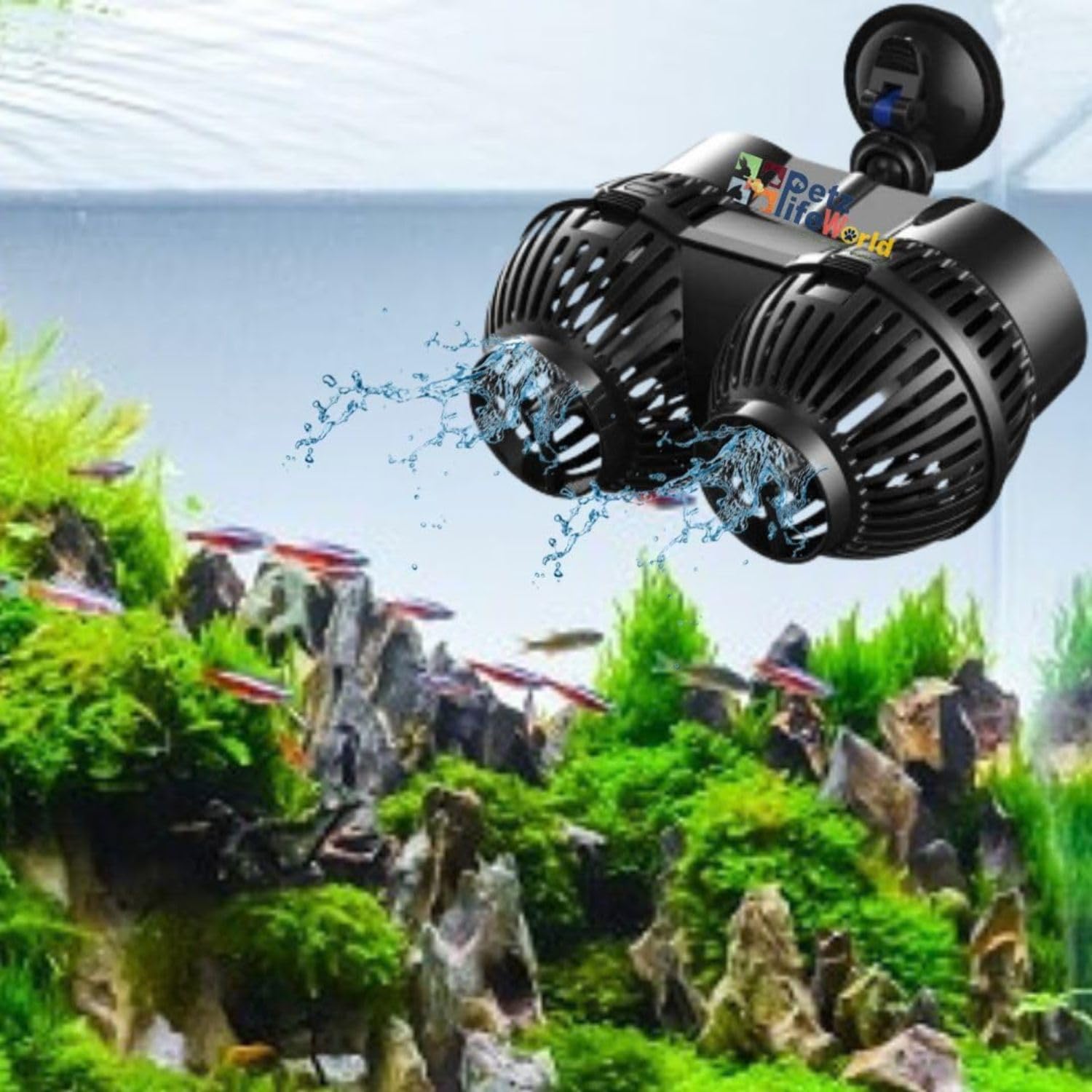 Sobo (WP-800M | 25W | 20000L/H) 360 Degree Dual Powerhead Aquarium Super Wave Maker | Improve Water Movement Especially for Saltwater Fish Tanks (B0CJNT9TKF) Amazon Price History, Amazon Price Tracker