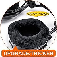 Vista 8 de Astro A40 TR - Almohadillas para auriculares Astro A40TR A40 TR Gaming – Almohadillas de terciopelo (no compatibles con A50 GEN4, GEN3, GEN2, GEN1)