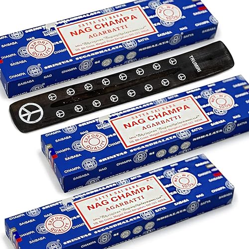 Vista 41 de Varillas de incienso de sándalo - Total de 180 varillas de incienso y soporte para varillas de incienso Insence Insense Satya