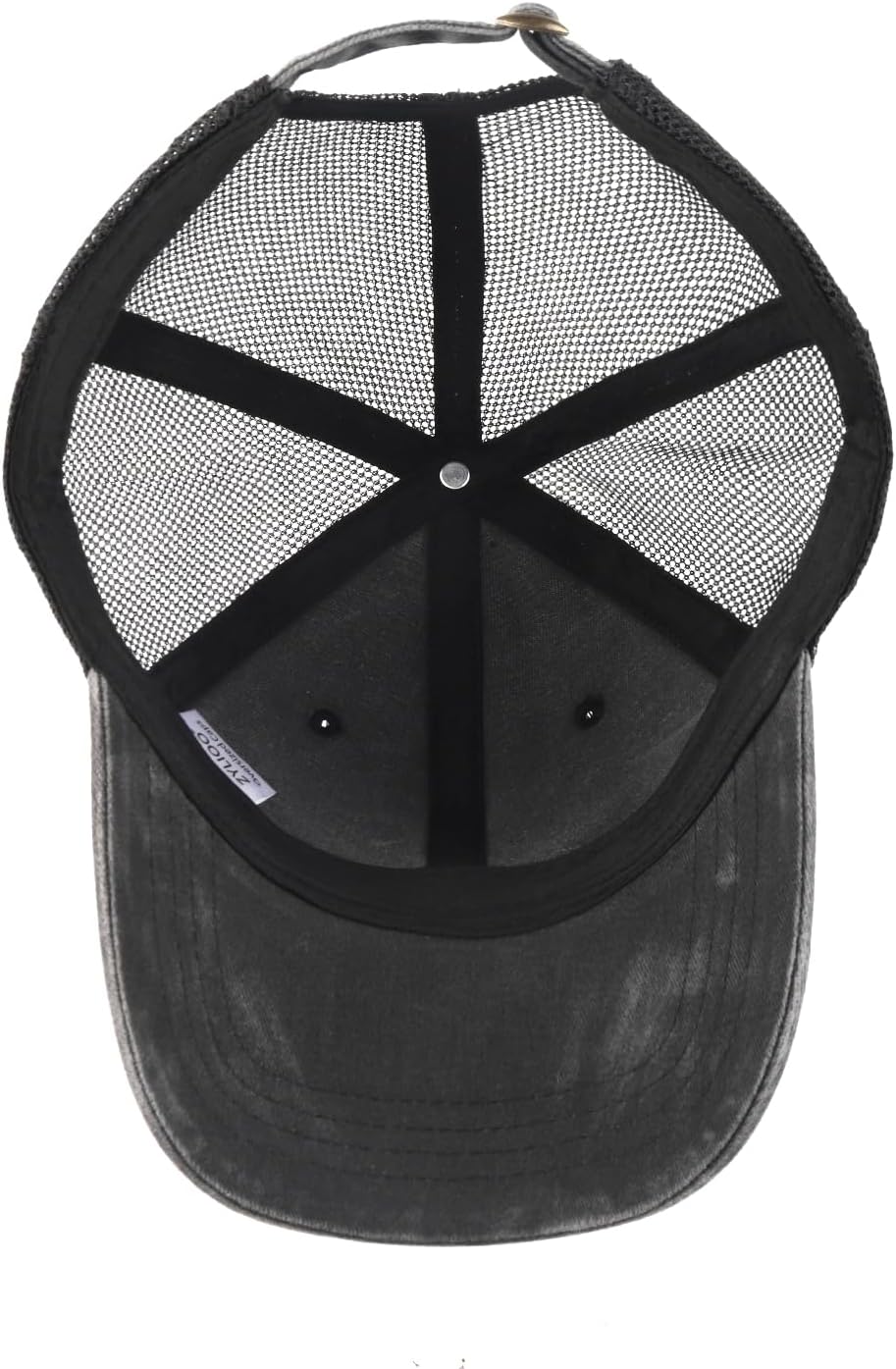 Zylioo XXL Oversize Washed Trucker Cap,Adjustable Mesh Trucker Hats,Soft Crown Running Hat for Big Heads - Image 3