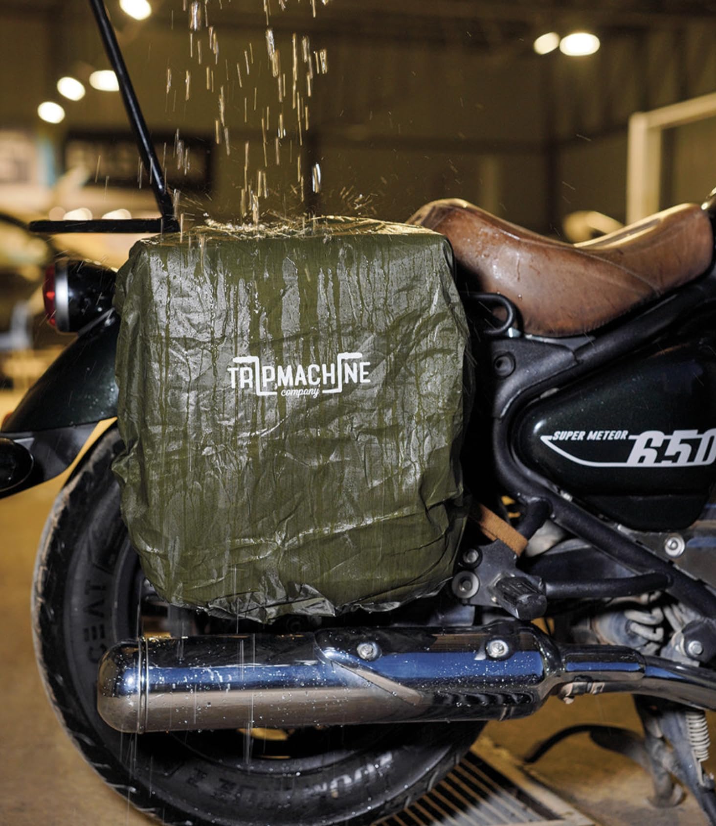 Borsa Laterale Ventura in Canvas & Pelle x Trip Machine Nera Destra