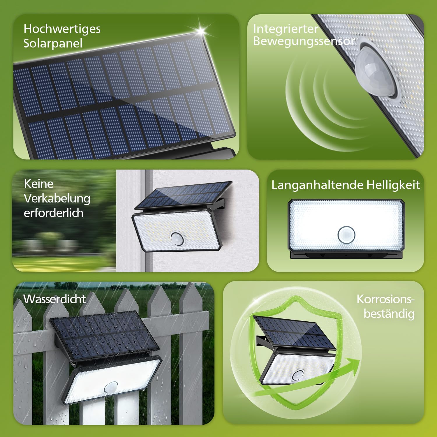 Philips Solarlampen für Außen mit Bewegungsmelder, 1000LM 7000K Tageslicht, Wasserdicht Aussenlampe mit PIR-Bewegungsmelder… – Ansicht 2