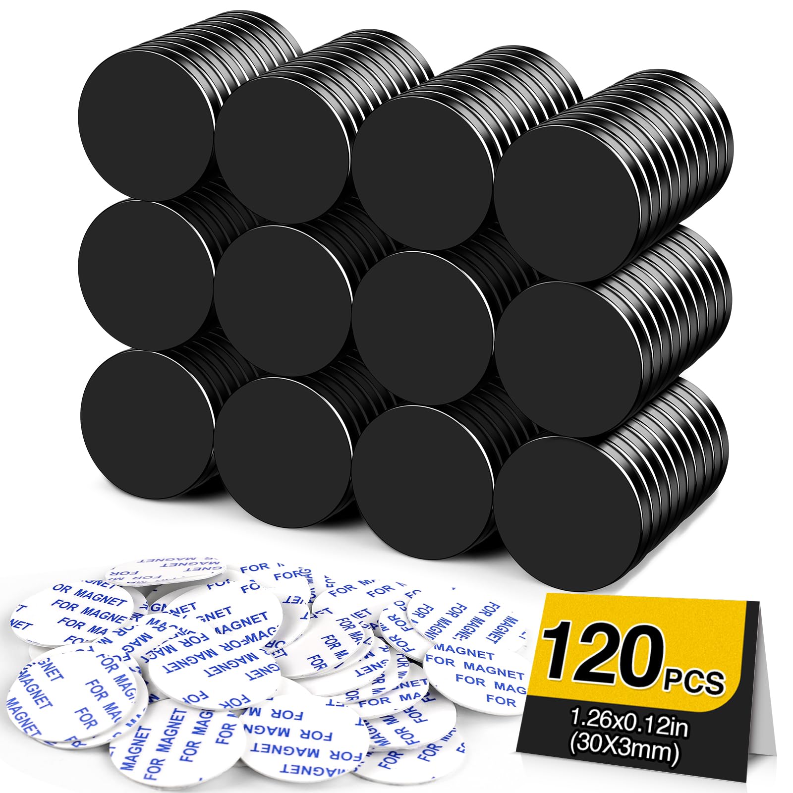 DIYMAG Strong Magnets, 24 Pack with Double Sided Adhesive Backing Powerful — Amazon image 16